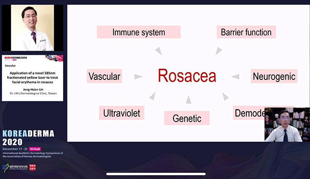林政賢醫師,林政賢皮膚科診所,線上會議,演講,koreaderma