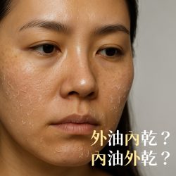 內油外乾,外由內乾,油性肌,混合肌,中性肌,皮膚出油